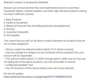 Amazon FBA info 